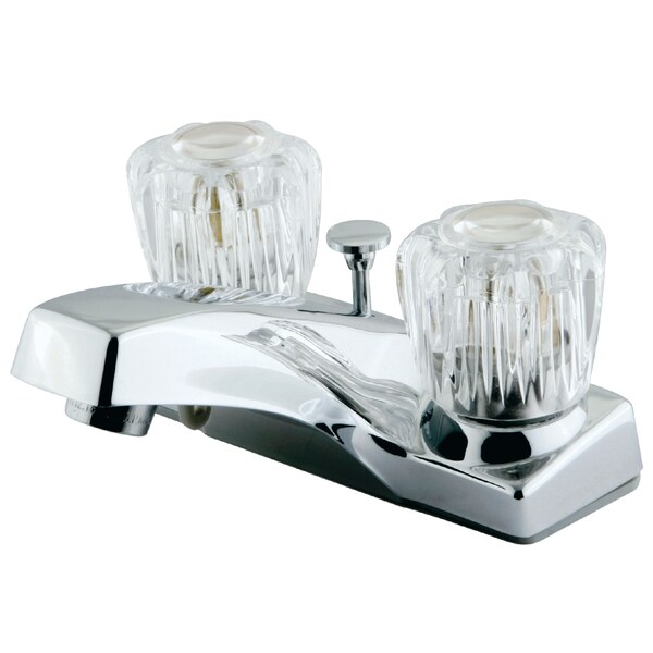 FB101B 4-Inch Centerset Bathroom Faucet with Brass Pop-Up